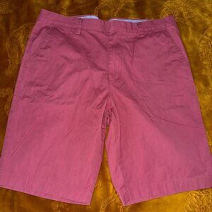 J.Crew Rivington Chino Shorts Men’s 36W Red Coral Flat Front Cotton Casual